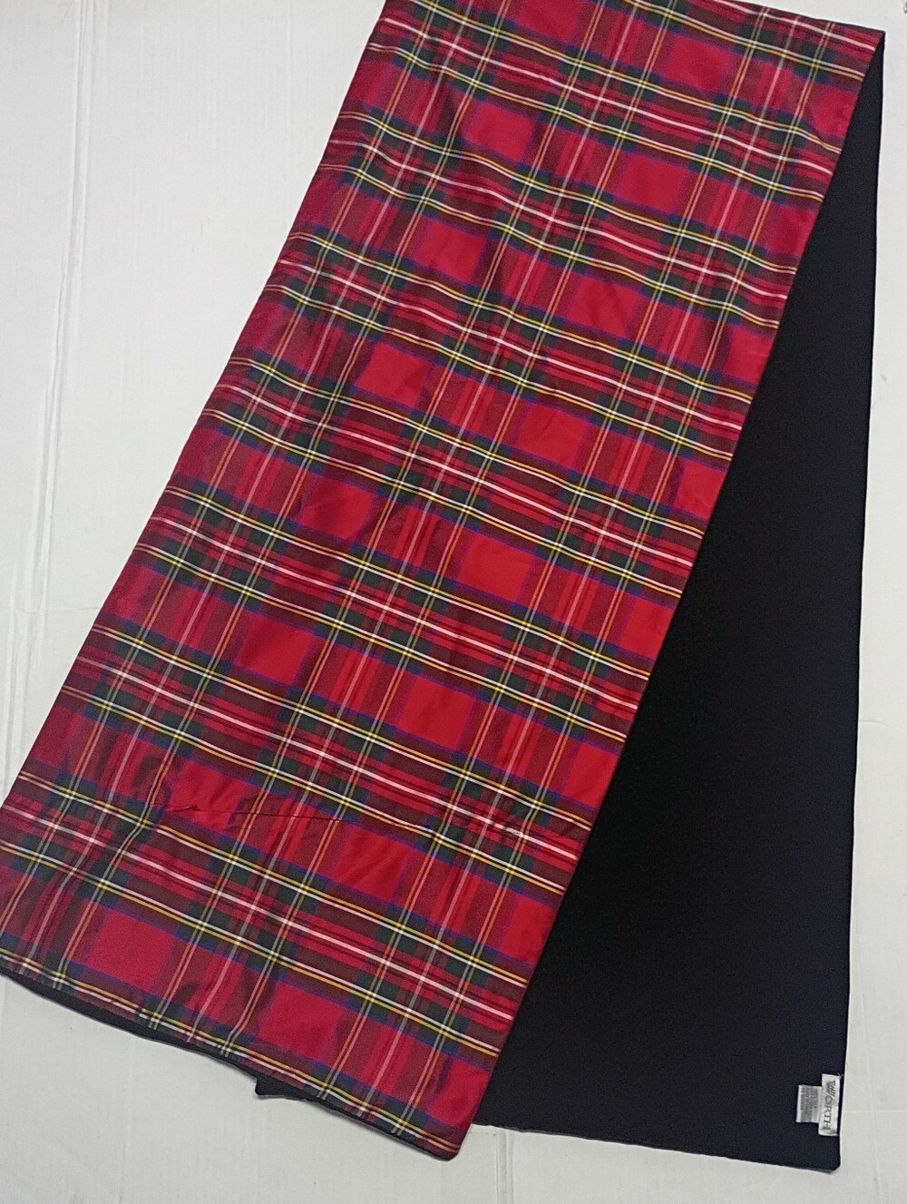 ❤️WORTH OBLONG TARTAIN PLAID POCKETS REVERSIBLE Scarf 77x16